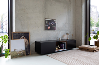 TV-meubel incl. frame + 2 Cocons, RAAT, Loef 165 OV, Zwart